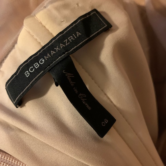 BCBG Maxazria Morgane Dress Champagne Nude Tan Formal Women's size 8. - Picture 3 of 4